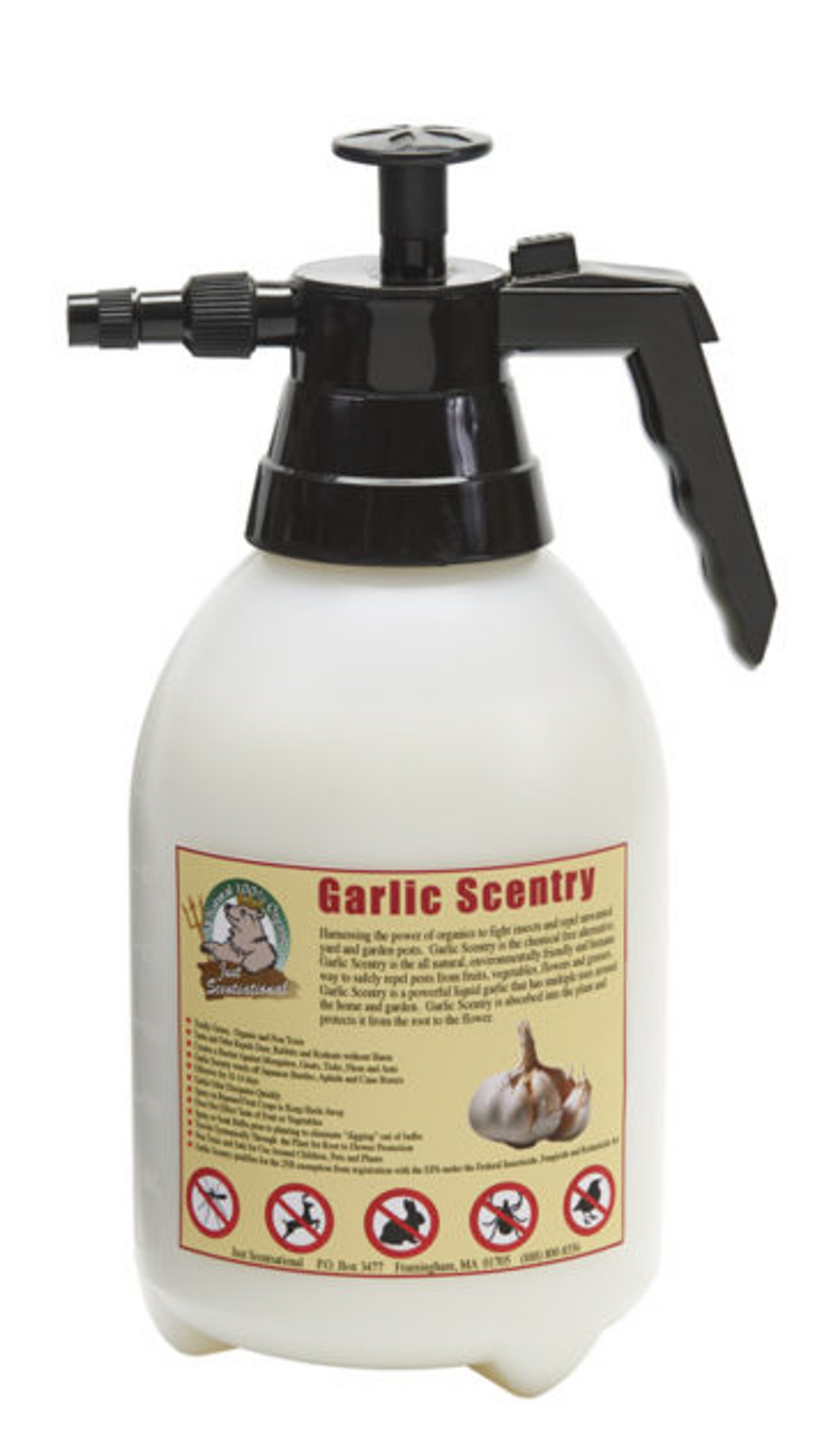 Just Scentsational Garlic Scentry, Half Gallon Preloaded Pump Sprayer