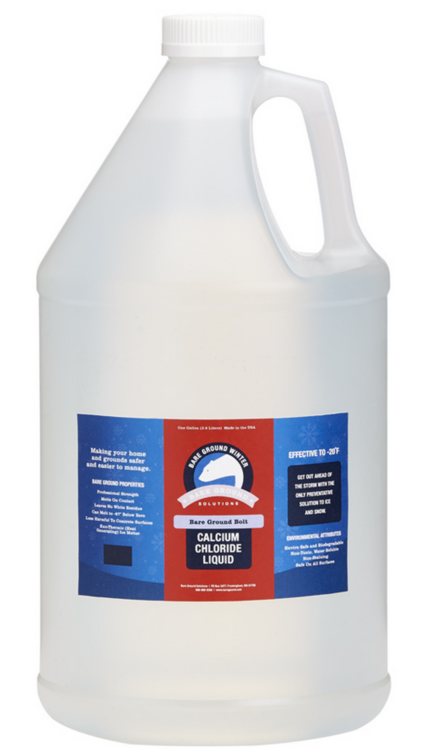 Bare Ground Bolt Liquid Calcium Chloride Deicer, 1 Gallon