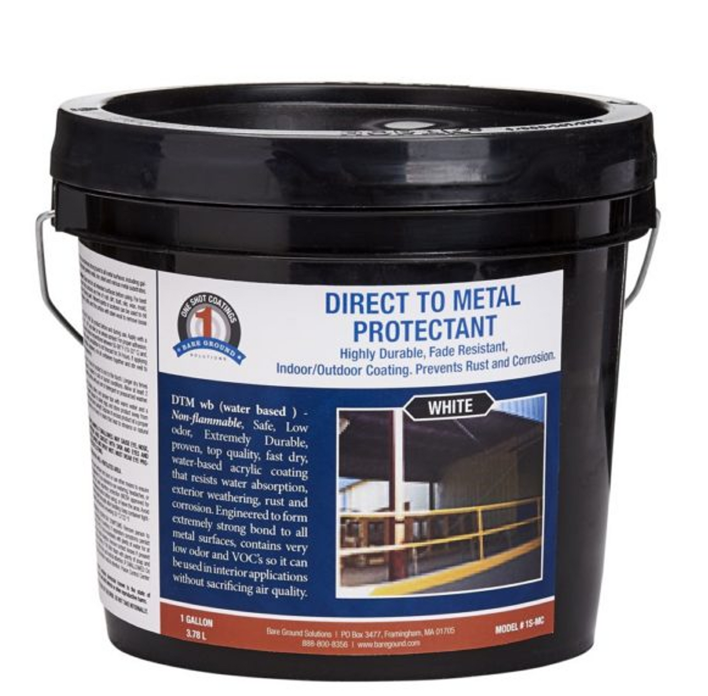 1 Shot Direct-to-Metal Protectant Paint, 1 Gallon White