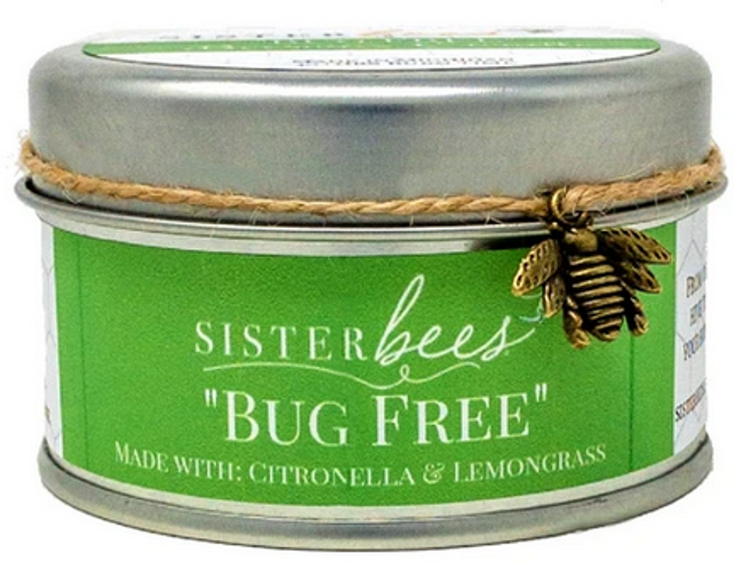 Sister Bees Bug Free Beeswax Candle