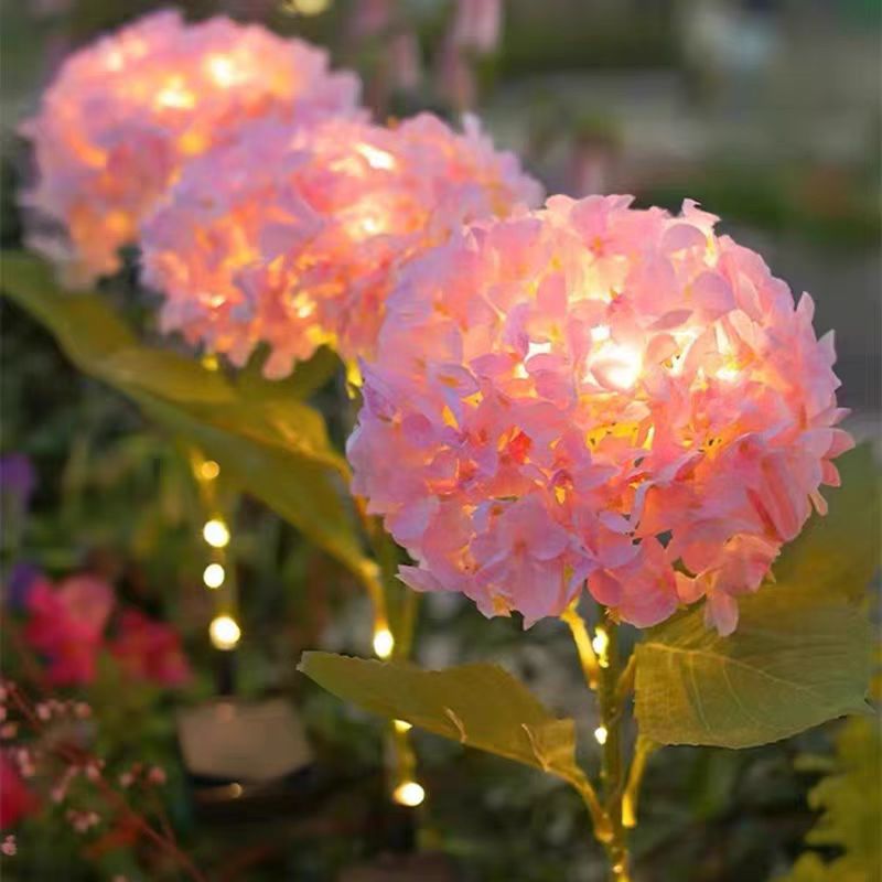 Solar LED Hydrangea Garden Light