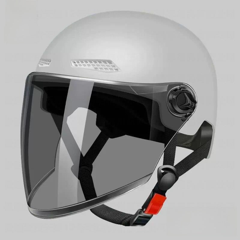Rainproof Electric Bike Helmet with Sun Visor