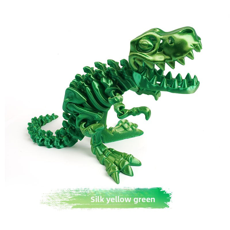 3D Printed Tyrannosaurus Rex Dinosaur Skeleton Craft Toy