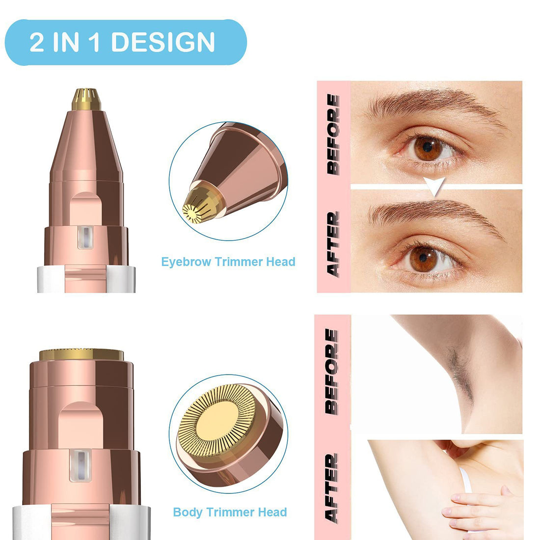 Portable Eyebrow Trimmer Hair Removal Device