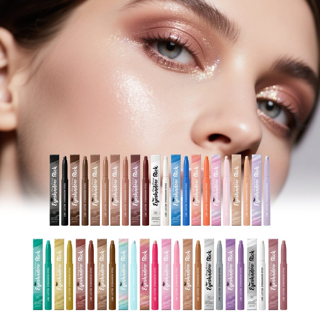 Long-Lasting Silky Smooth Pearl and Matte Eyeshadow Stick 2g For Daily Makeup