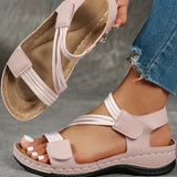 Womens Velcro Wedge Sandals