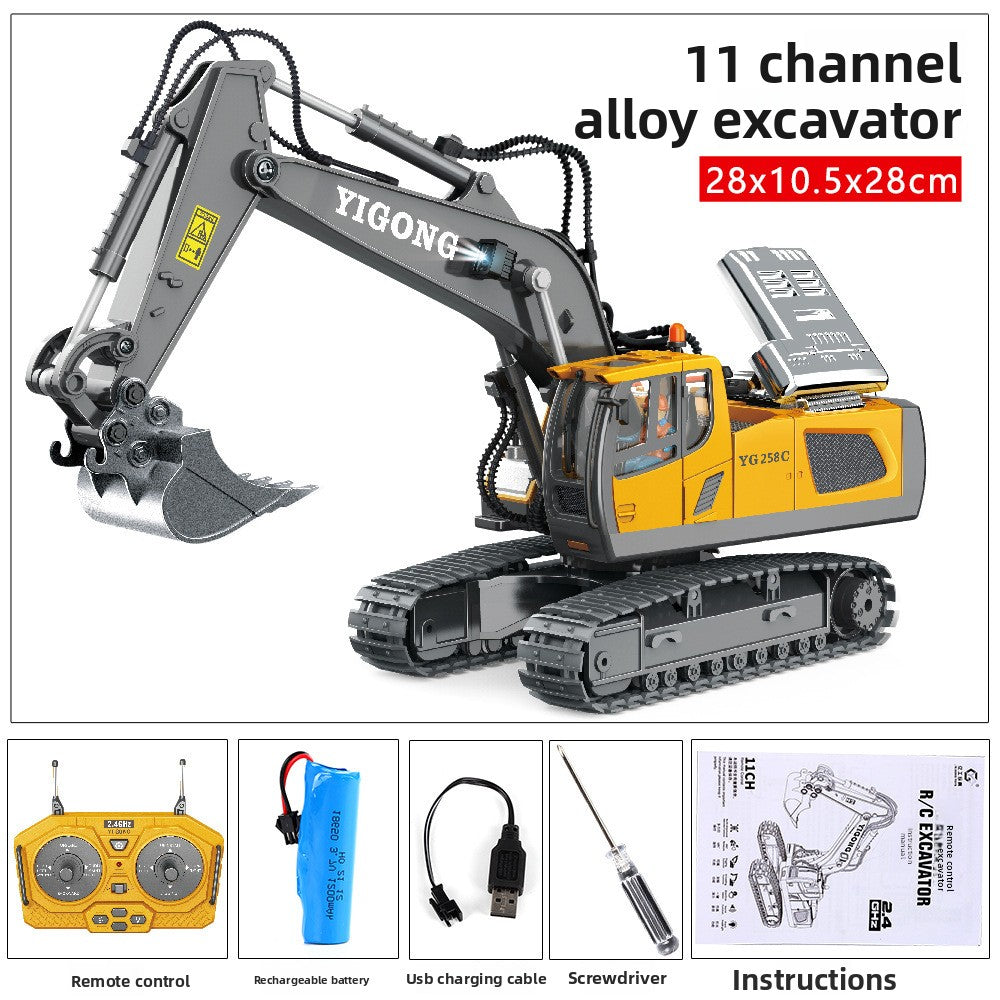 Remote Control Construction Vehicle Toy Set