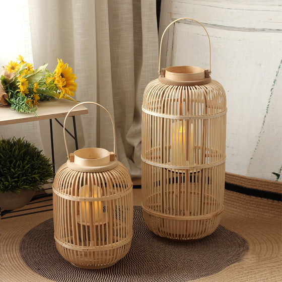 Bamboo-woven hand-held lantern Decor product image 3