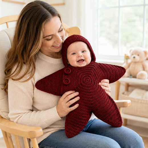 Knitted Baby Sleeping Bag Thickened Fleece Swaddle