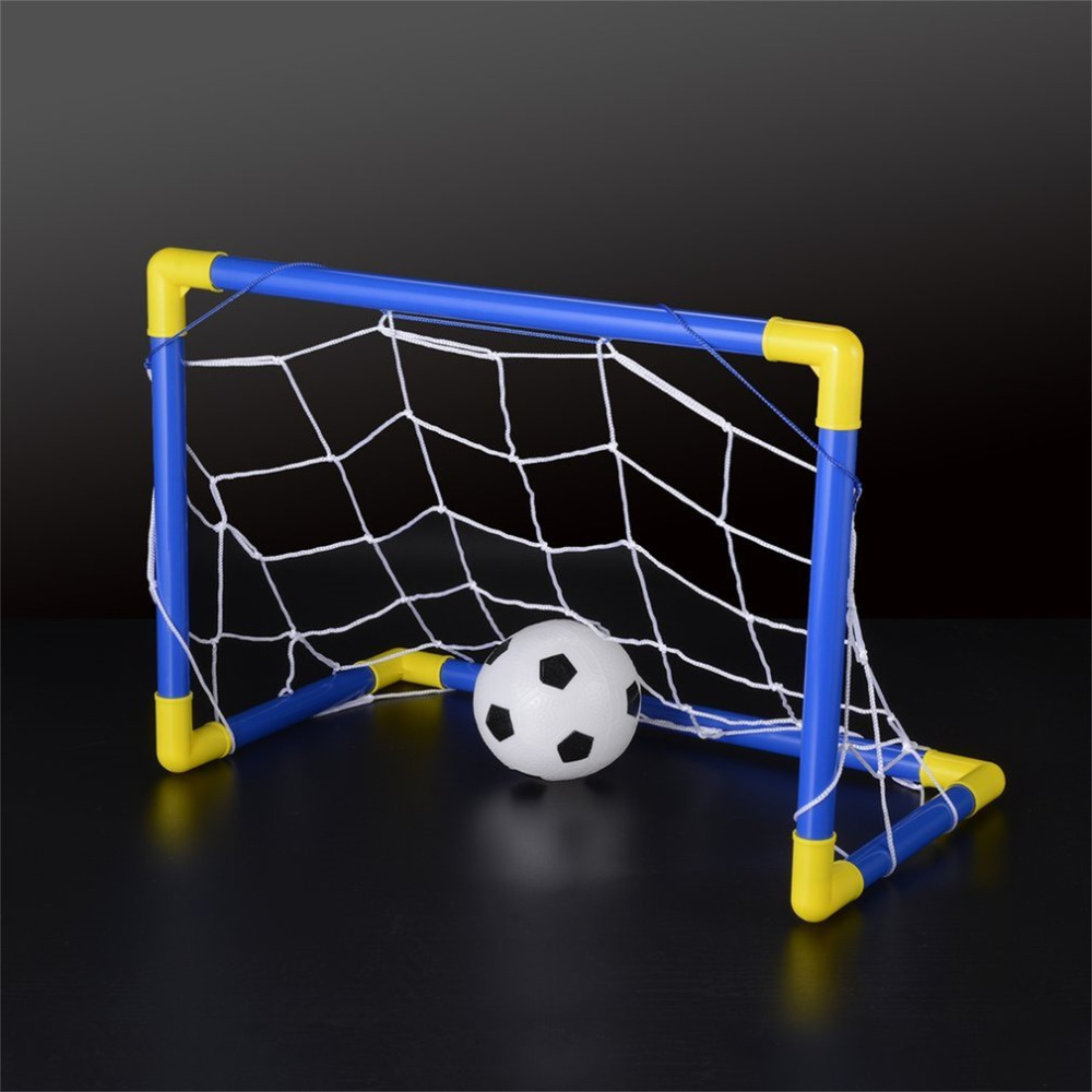 Pop-up soccer and hockey goal net view