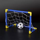 Pop-up soccer and hockey goal net view