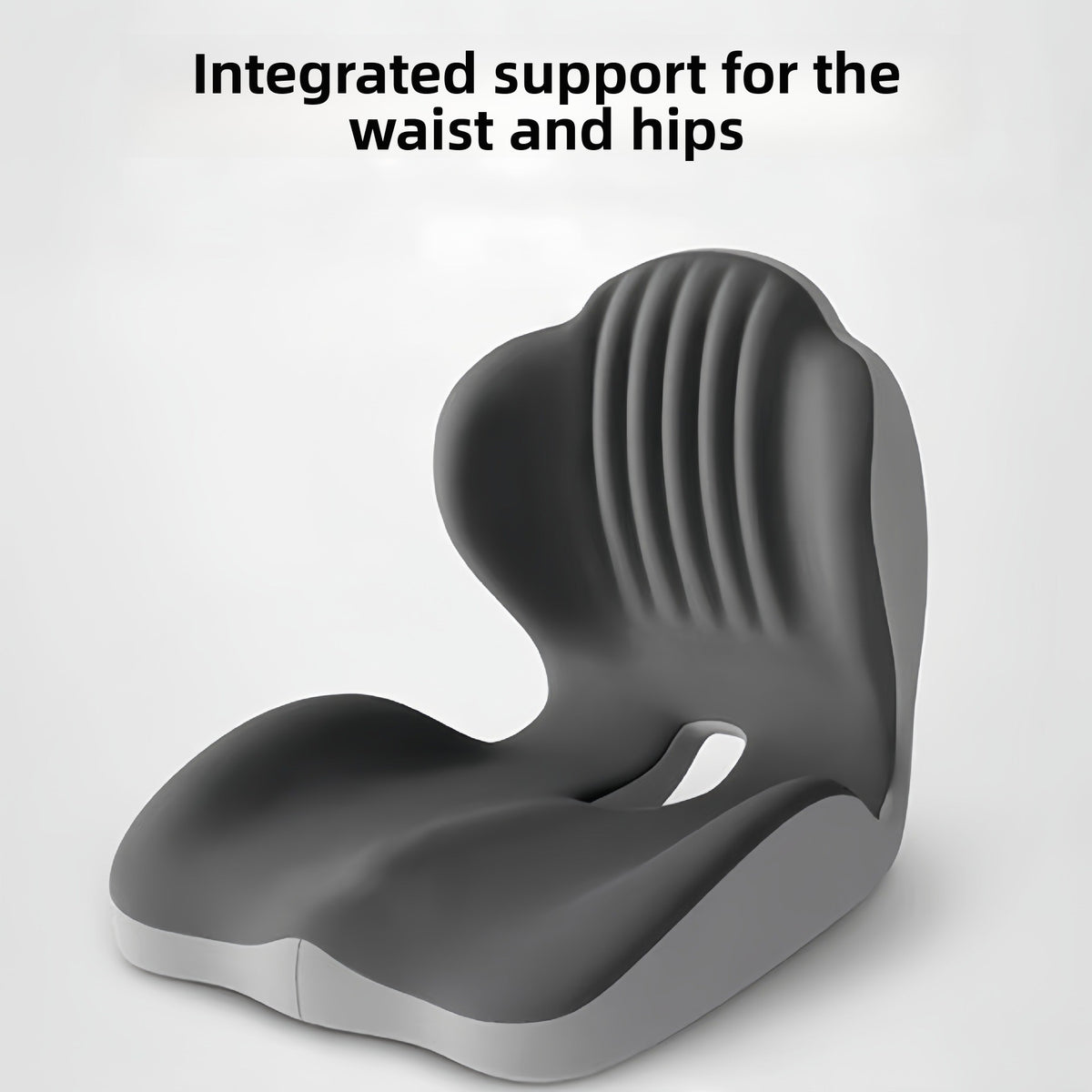 Seat cushion and backrest integrated together