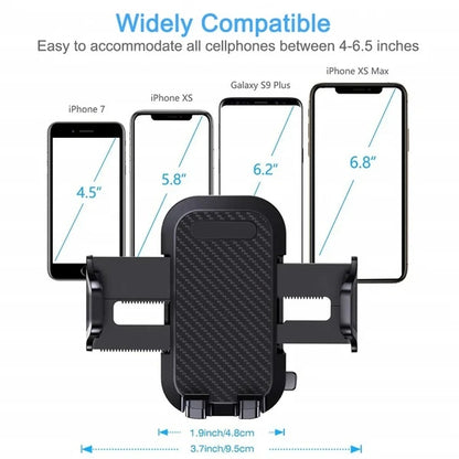 Suction cup base of windshield car phone holder close-up