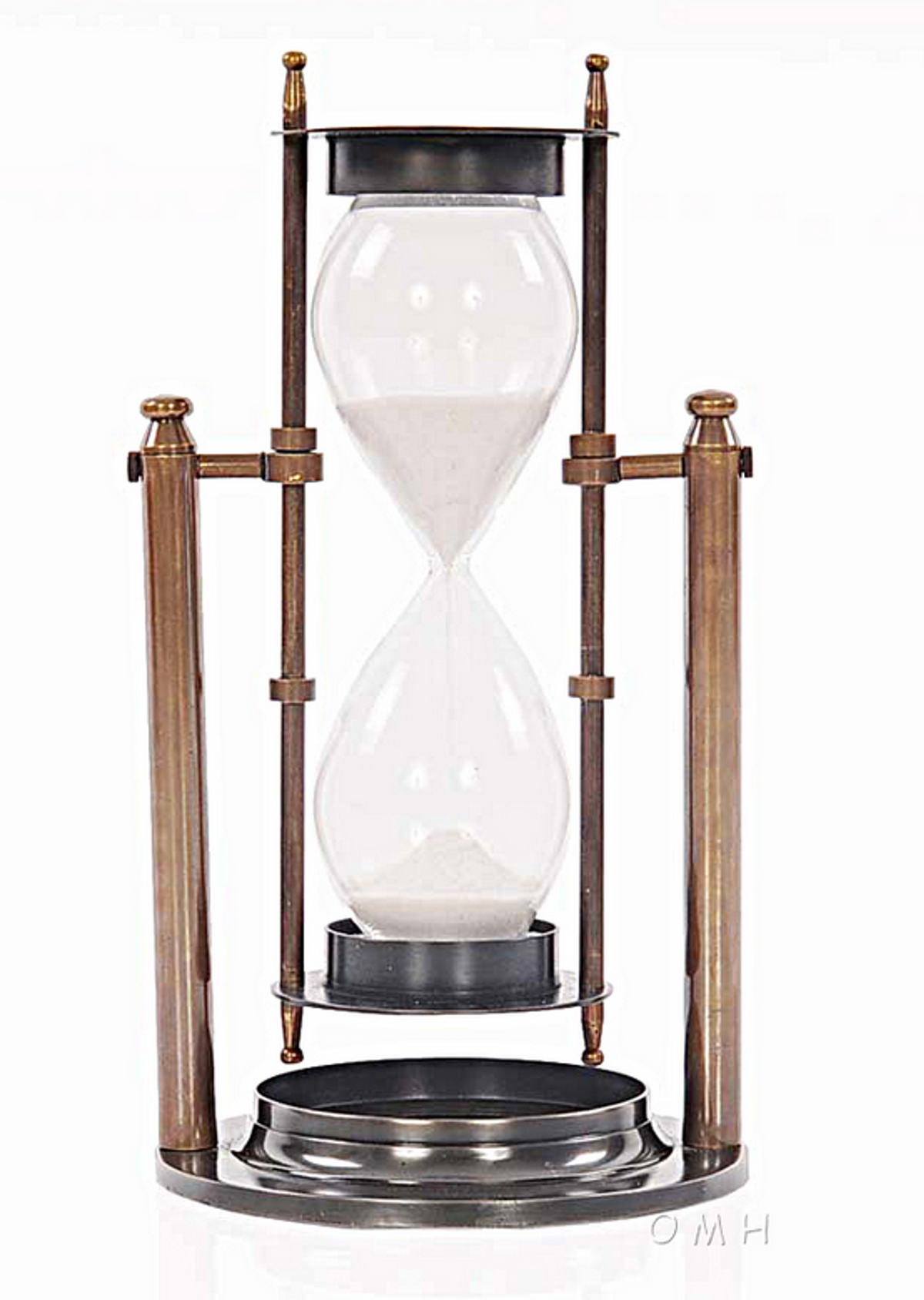 Brass Revolving Hourglass