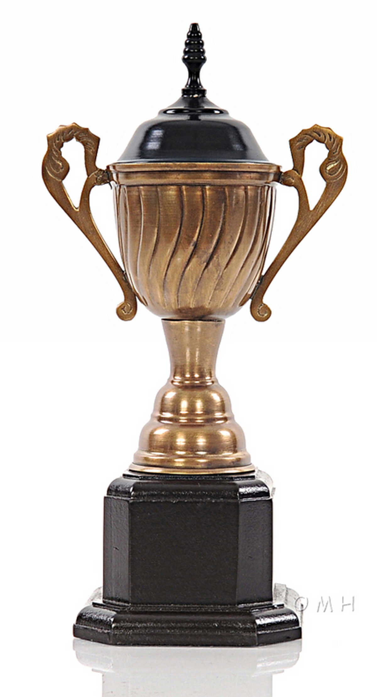 Brass Trophy Centerpiece with Hollow Storage Center