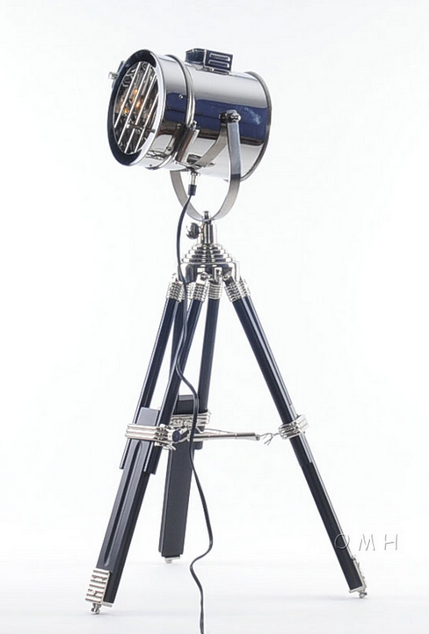 Stainless Steel Industrial Spotlight Table Lamp