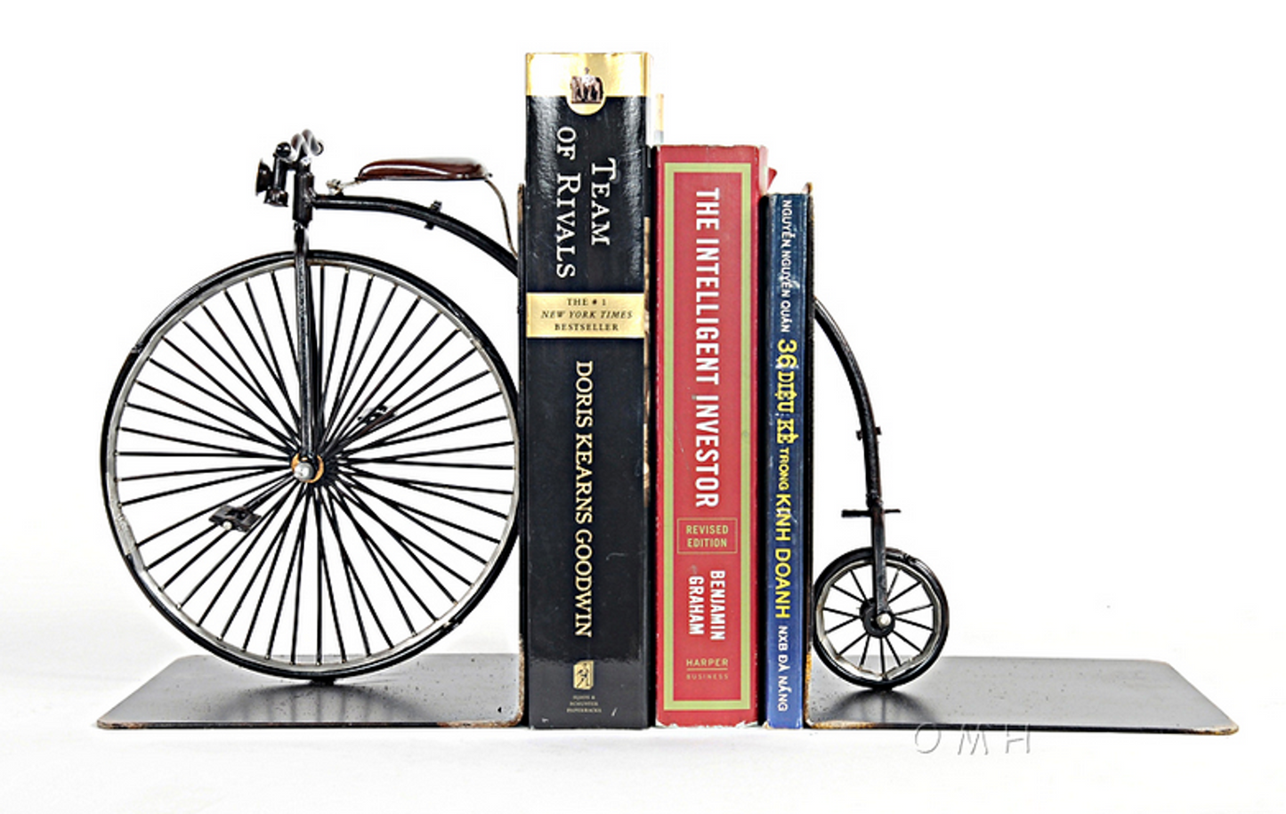 1870 High Wheeler Bicycle Bookends
