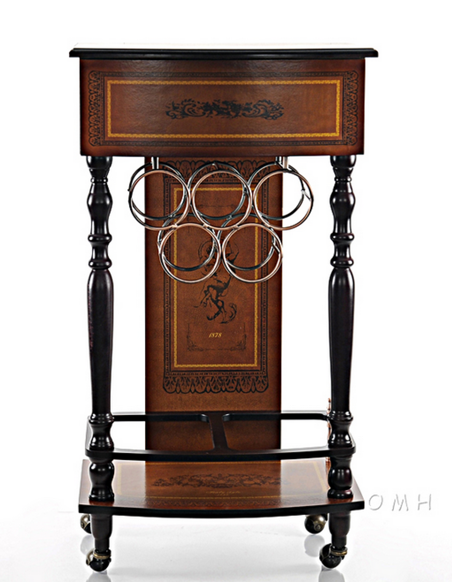 Nautical 5-Bottle Wine Cabinet