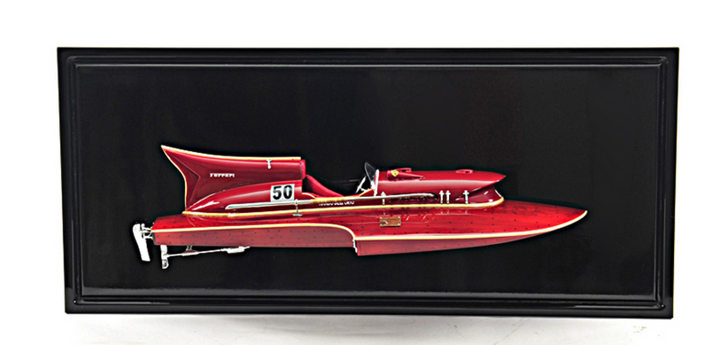 Ferrari Hydroplane Half Hull Scale Model