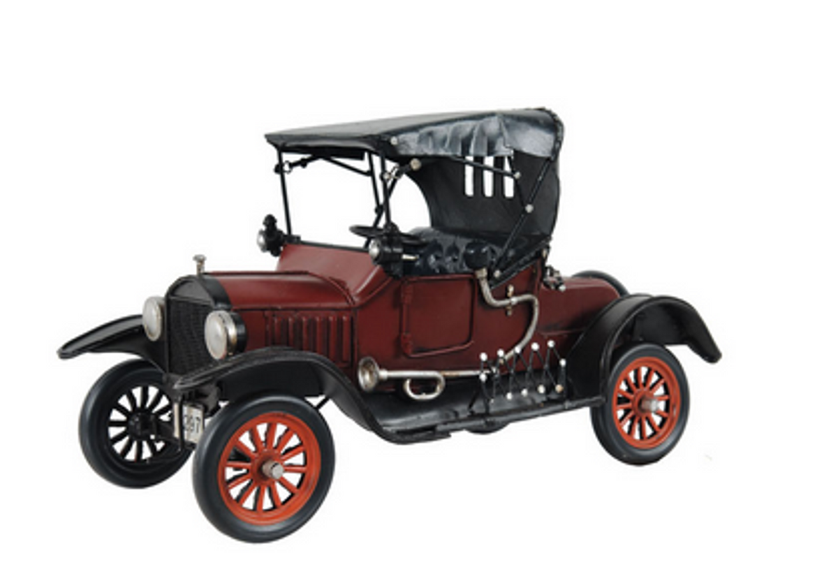 1924 Red Ford Model T Scale Model Car