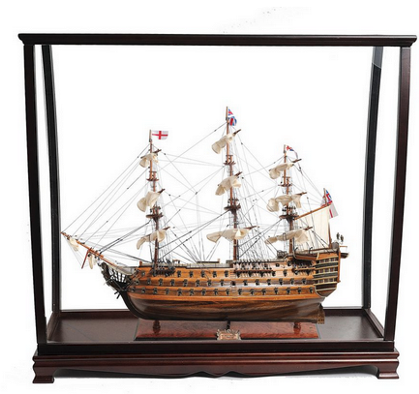 H.M.S. Victory Large Wood Model Ship with Tabletop Case