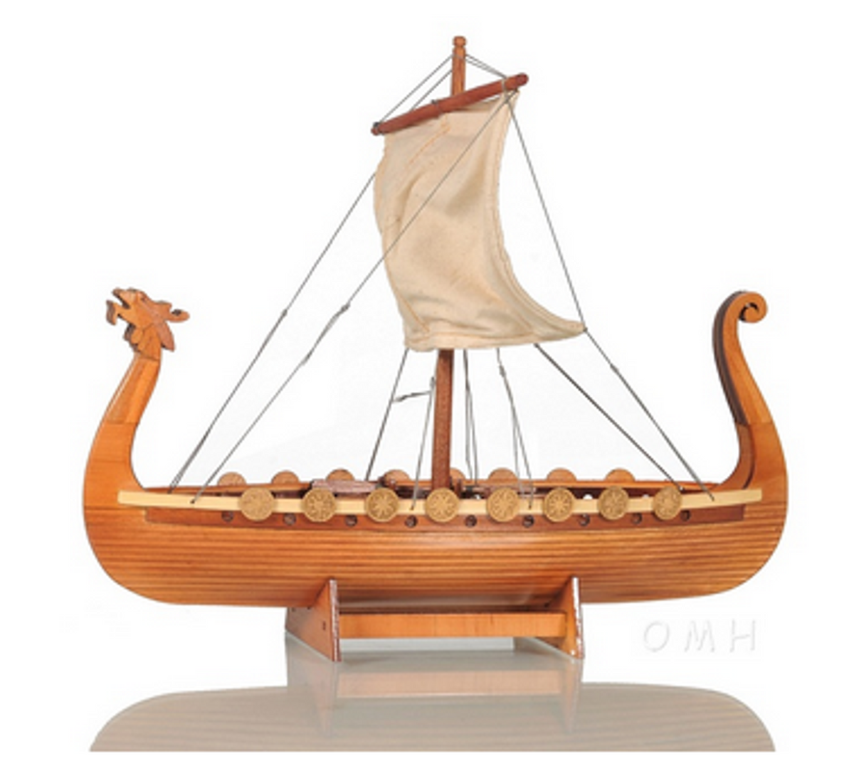 Drakkar Viking Model Longboat - 6 Inches