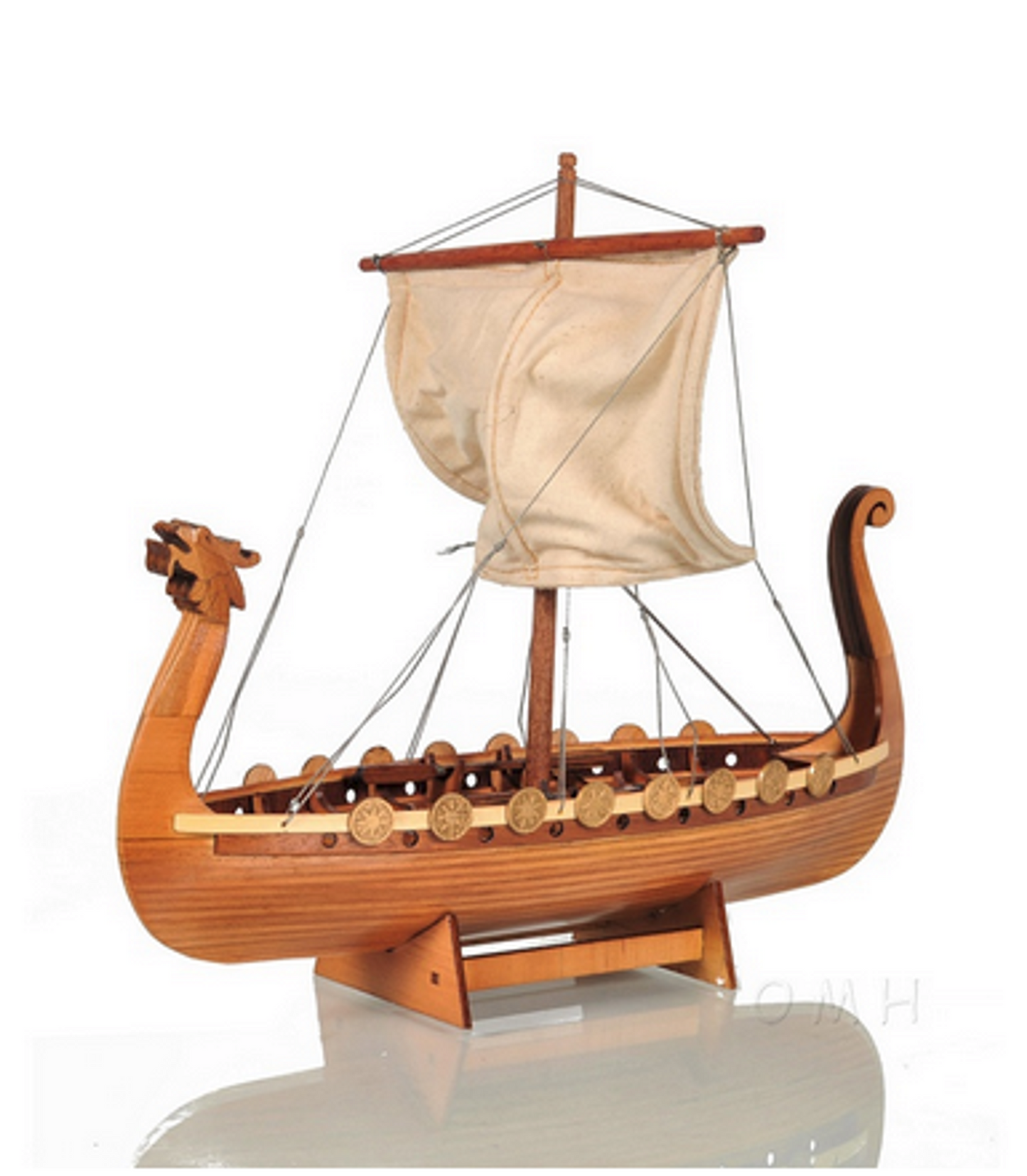 Drakkar Viking Model Longboat - 12.5 Inches