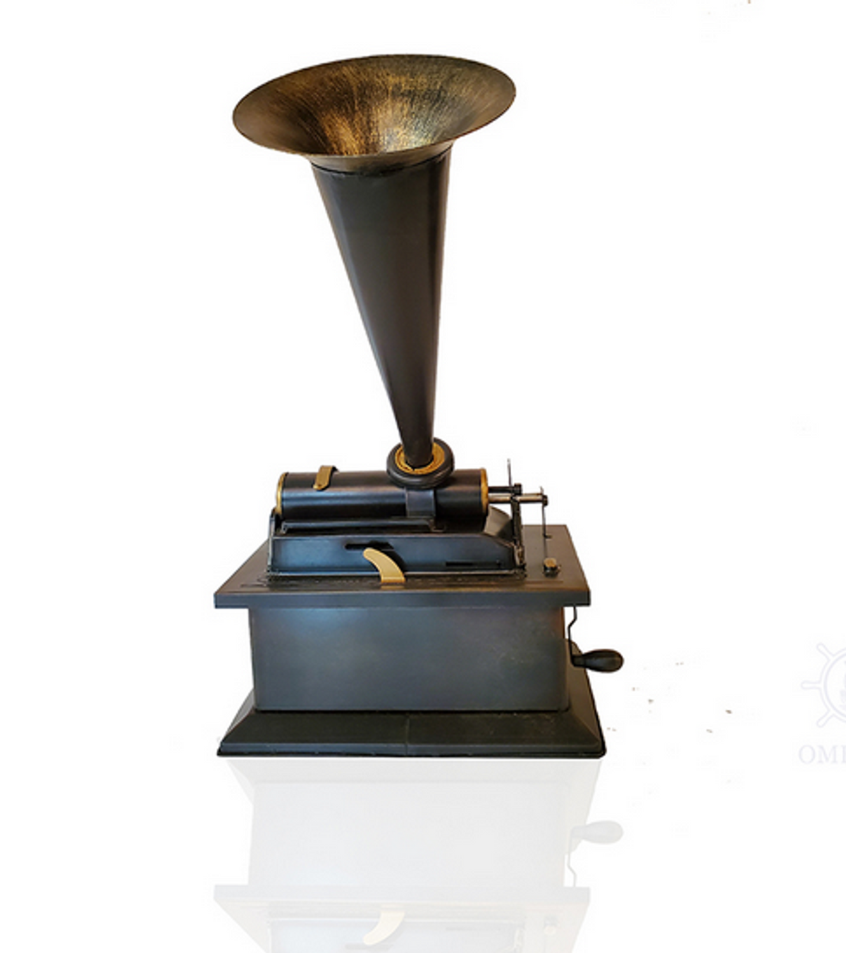 Handmade Tin 1901 Edison Standard Model A Phonograph