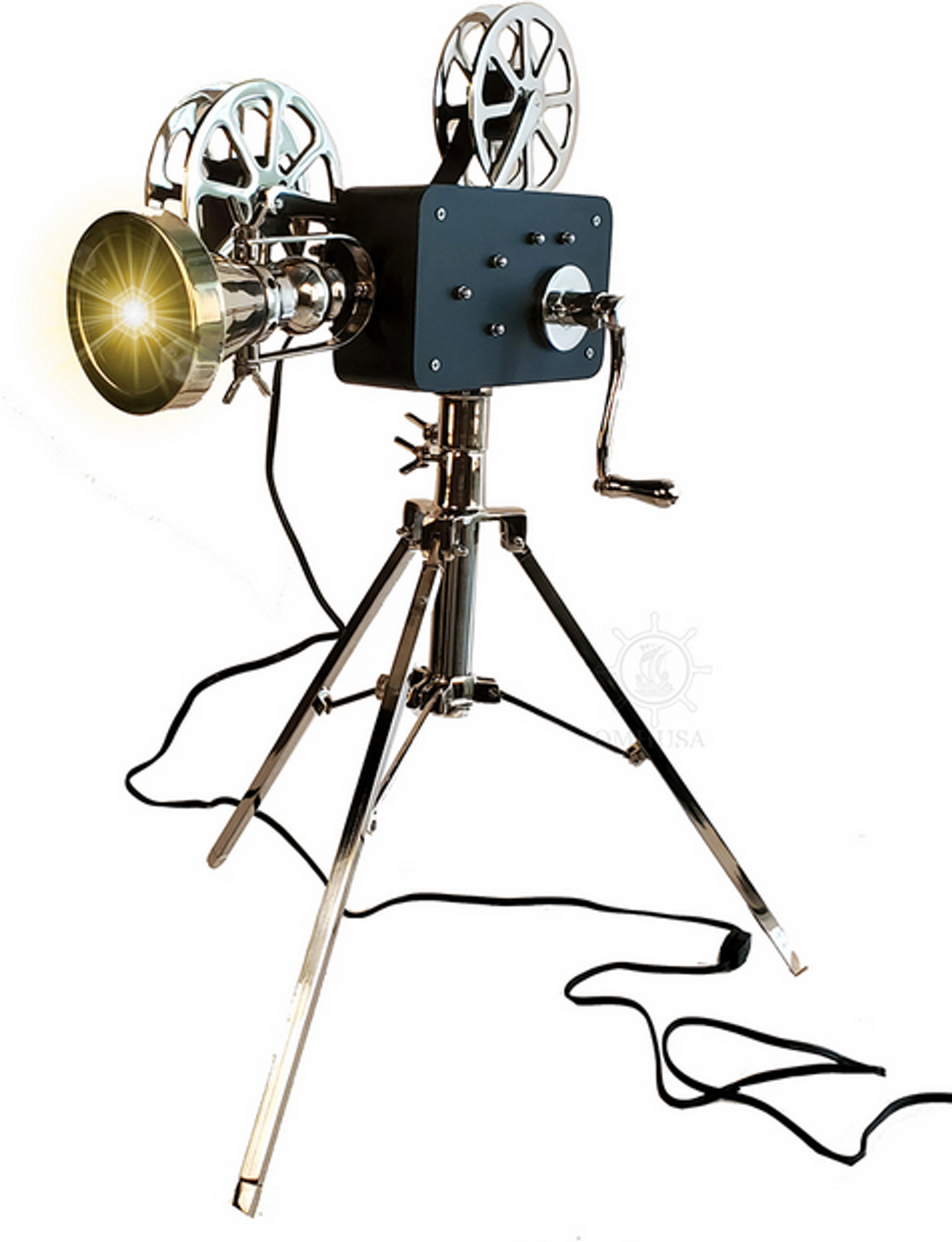 Vintage Movie Projector Model Table Lamp