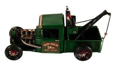 Handmade Vintage Tow Truck Model