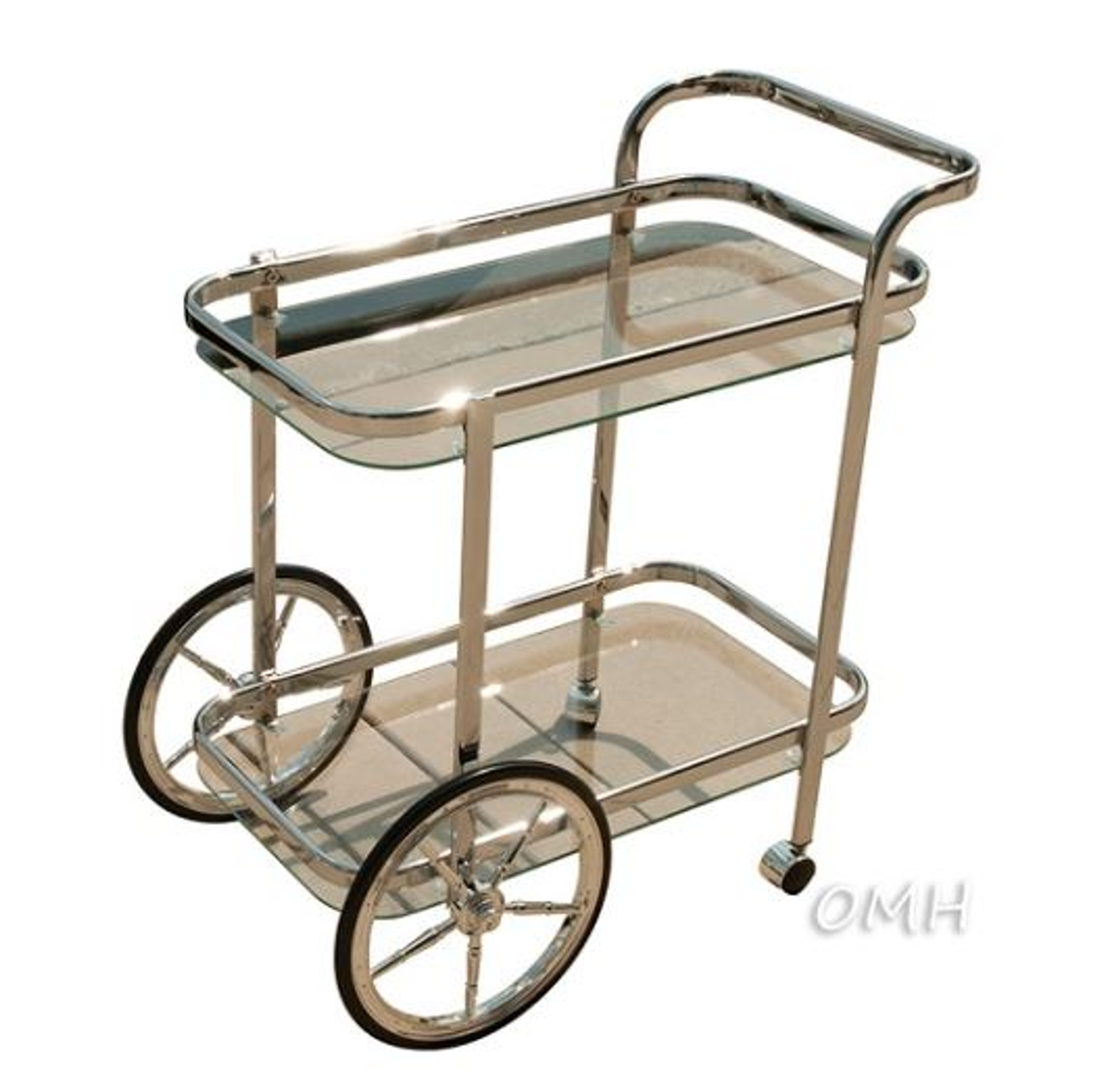 Anne Home Elegant Glass Serving Trolley