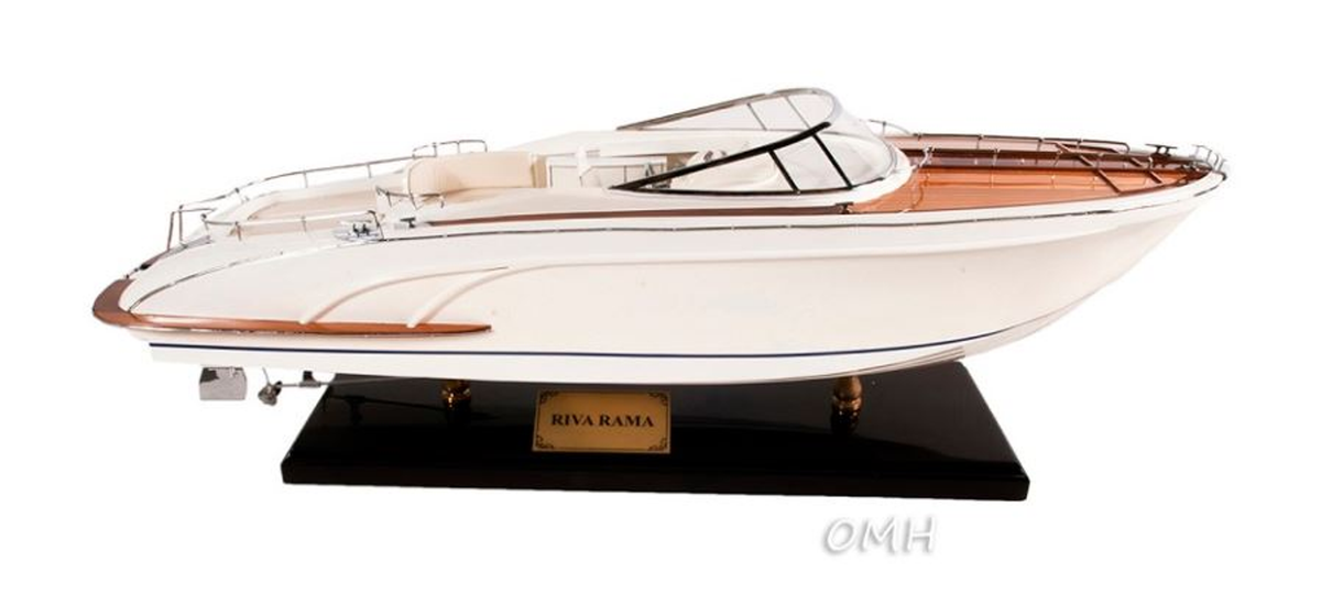 Italy Rivarama Speedboat Handmade Wood Model