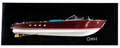 Riva Aquarama Handcrafted Half Hull Model