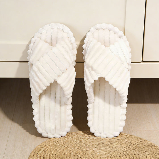 Women's cross-strap indoor slippers, photo 3