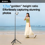 Wireless remote control for selfie stick tripod, close-up