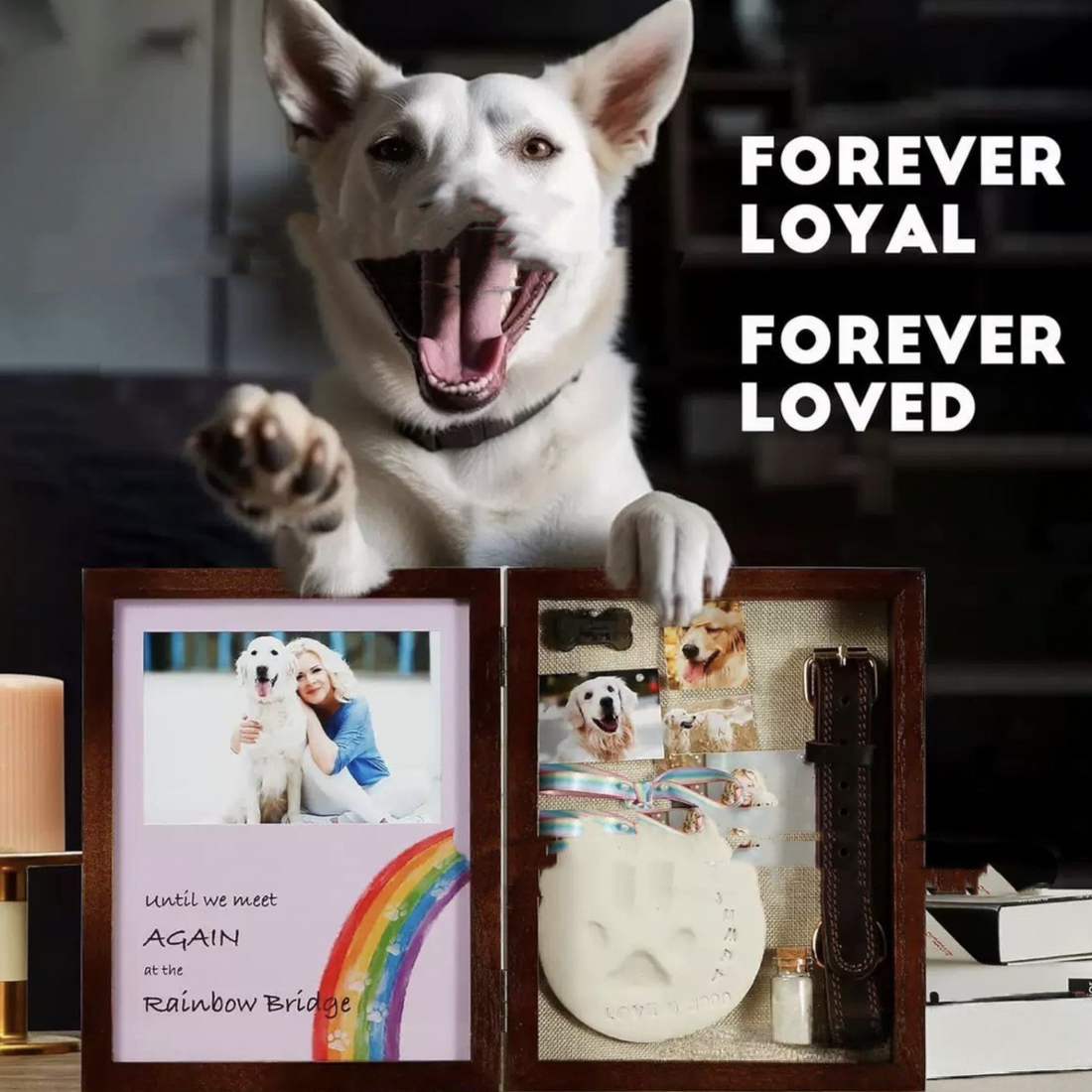 Wooden pet photo frame product image 2