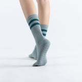 Autumn Thickened Terry Yoga Socks Five Toes Striped Anti-Slip Floor Socks