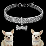Rhinestone Crystal Adjustable Pet Collar