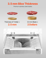 Meat slicer carriage and food pusher detail