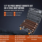 65-Piece Impact Socket Set Cr-V3