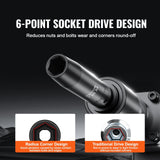 65-Piece Impact Socket Set Cr-V4