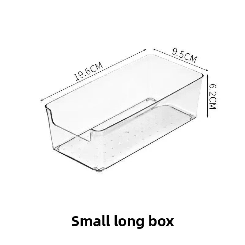 Small clear PET open-top desktop storage box, photo 7