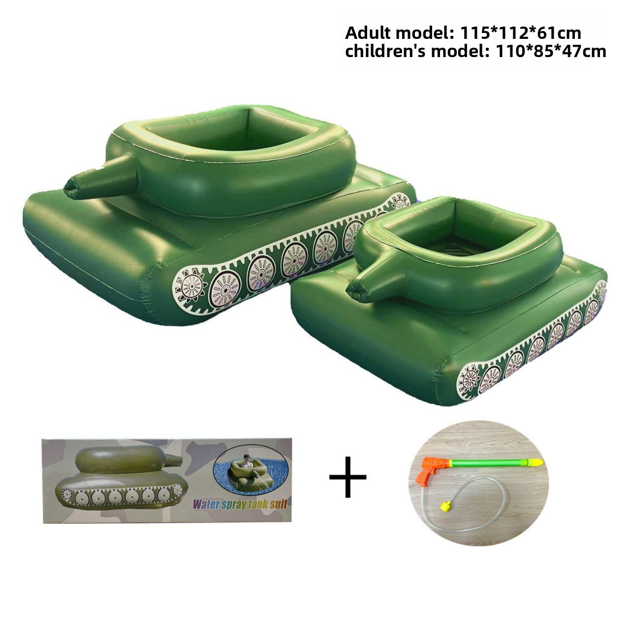 Inflatable Water Spray Battle Tank