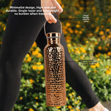 Hammered Pattern U-Shandle Sports Water Bottle