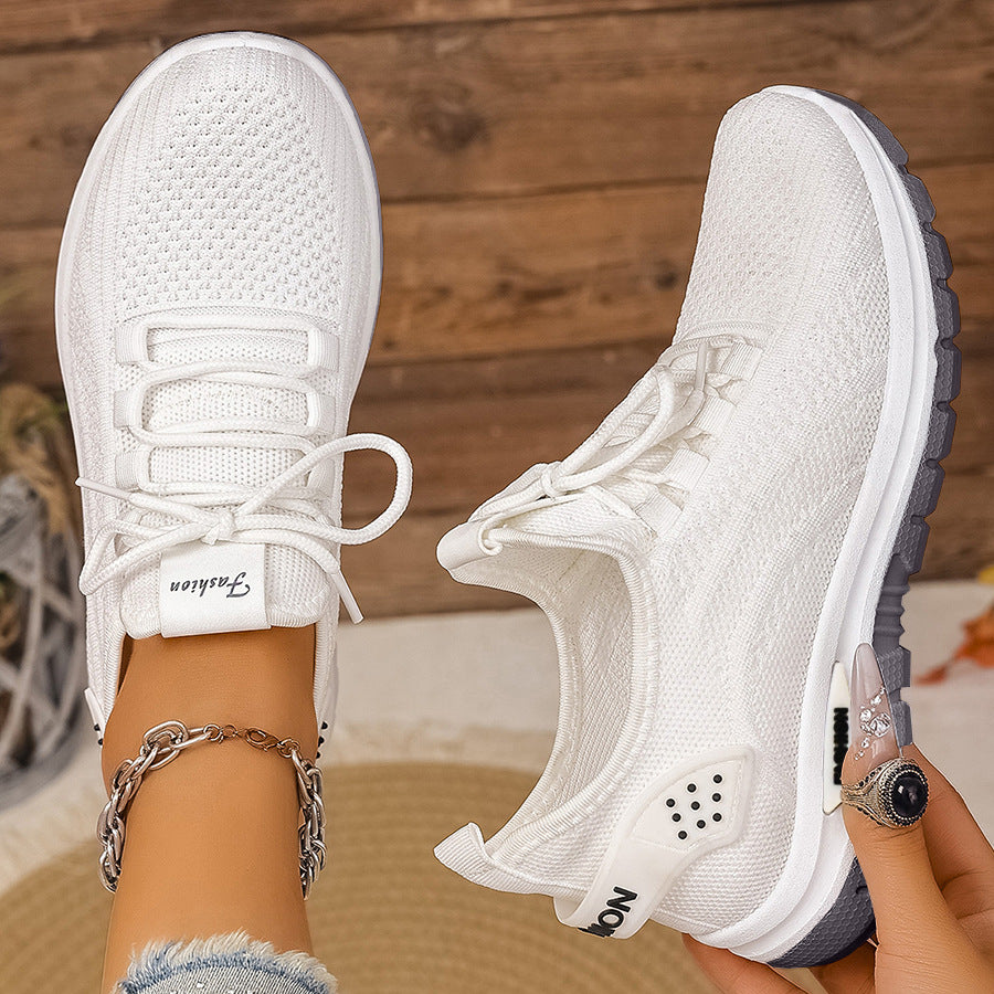 Women's Shoes for Spring and Autumn, Large Size, Comfortable Soft-Soled Running Shoes