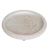 Vintage Wooden Beaded Serving Tray