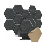 Hexagonal grille acoustic panel