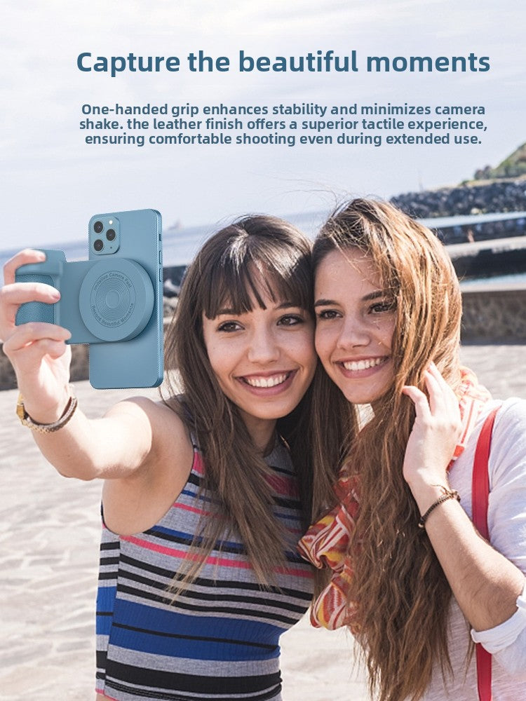 Magnetic Bluetooth Camera Grip with Phone Stand