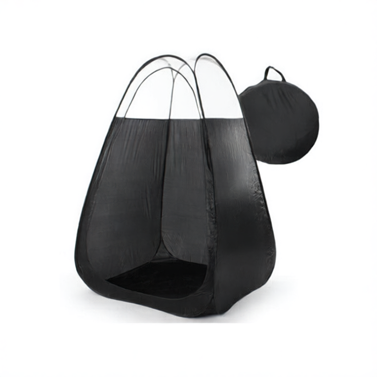 Outdoor shower changing tent without door