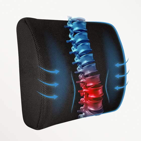 Ergonomic Memory Foam Lumbar and Seat Cushion Health & Wellness product image 1